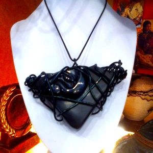 Black resin wearable art statement piece